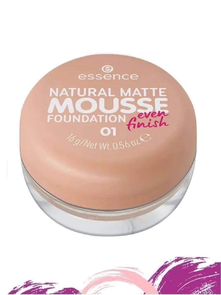 Тональная основа мусс Natural Matte Mousse Foundation, 01