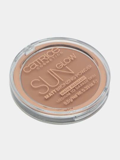 Пудра компактная Sun Glow Matt Bronzing Powder с эффектом загара матирующая, 035 Universal Bronze