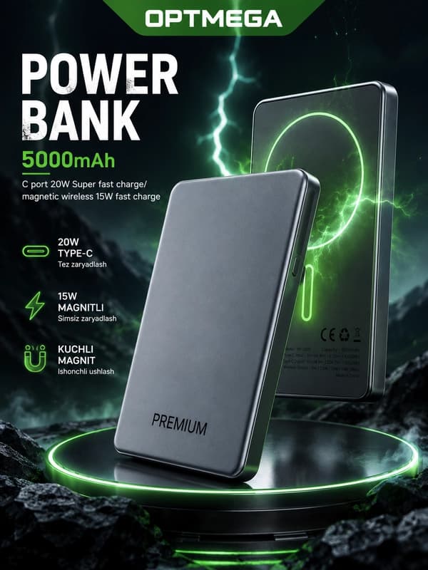 Power bank Magsafe Battery Pack, беспроводной, 5000 mah